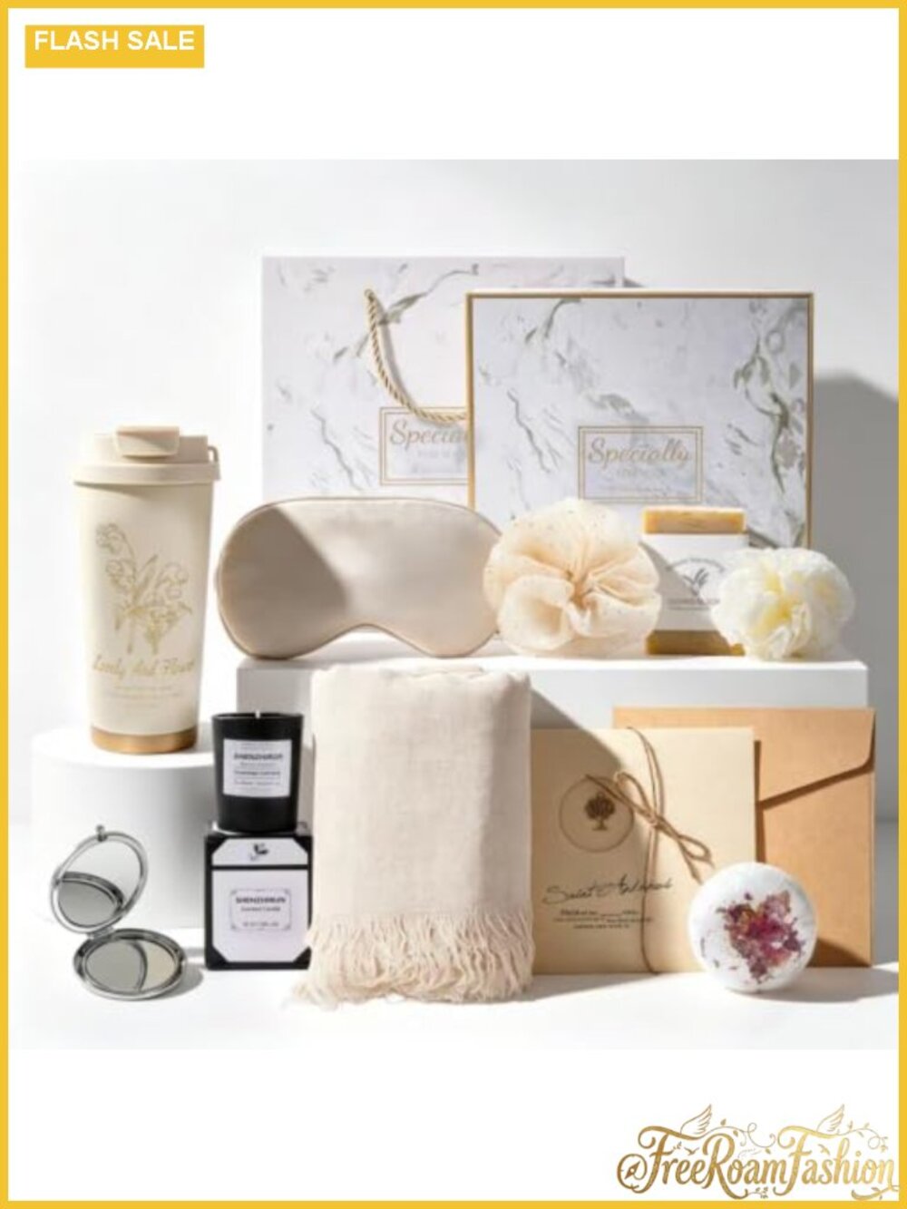 12Pc Luxury Spa Gift Set Self Care Basket for Women Birthday
